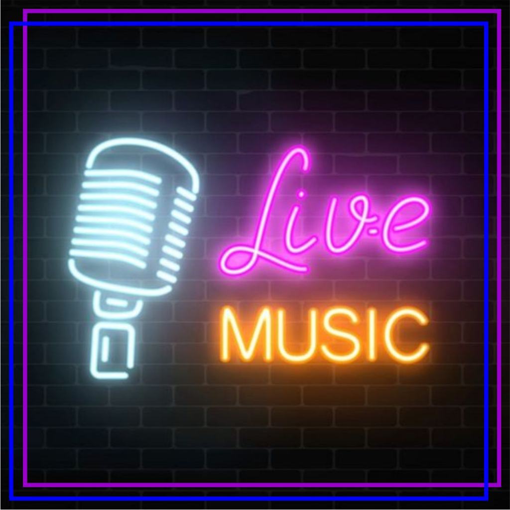 Promo Neon Flex Live Music Custom Lampu Neon Dekorasi Dinding Lampu Gantung Custom Neon Sign