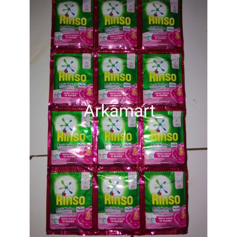 rinso cair renceng rinso cair 6 sachet