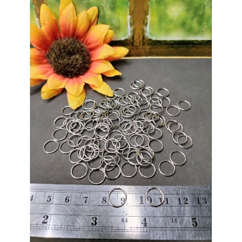 10 grm Ring Sambung SILVER Jump Ring 4 - 12 mm
