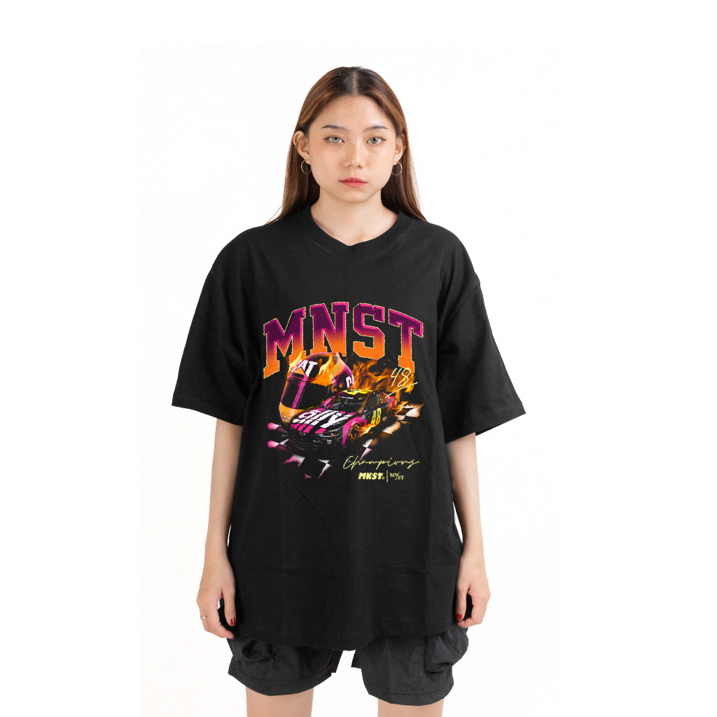 Mnst | Kaos T-shirt Oversize | black | Nascar