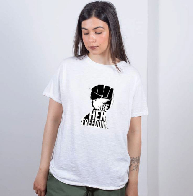 KAOS BE HERE FREEDOM | KAOS FEMINISME | FREEDOM | PEREMPUAN BISA