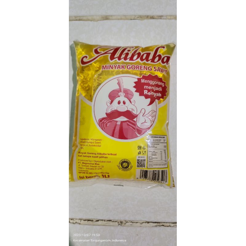 

minyak Alibaba bantal 1 liter