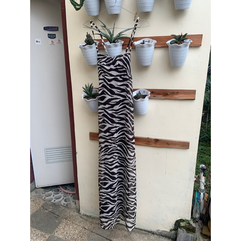 long dress zara original preloved xs