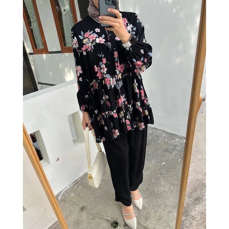 Setelan wanita jumbo // MEERA ONE SET VIRALL TERMURAH