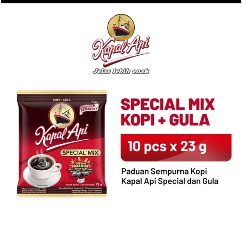 

Kopi kapal api Special Mix 1 renceng (10x23g) minuman kopi bubuk