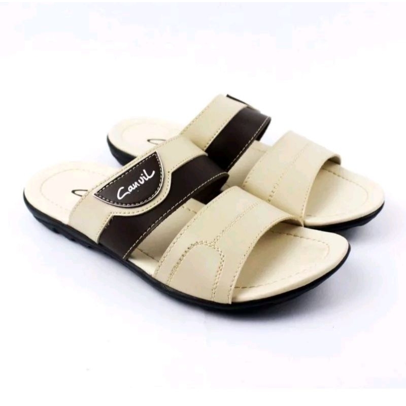 Sandal Slide Pria Kulit/Sandal Kulit/Sandal BB