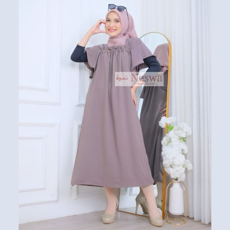 Daster Fuji Crinkle Daster Polos Jumbo Daster Daster Crinkle Busui Daster Crinkle Airflow Daster Cri