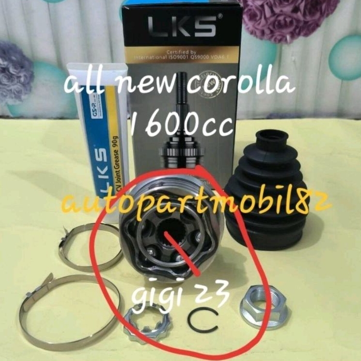 CV Joint Luar As Roda Depan Luar Toyota All New Corolla 1600cc