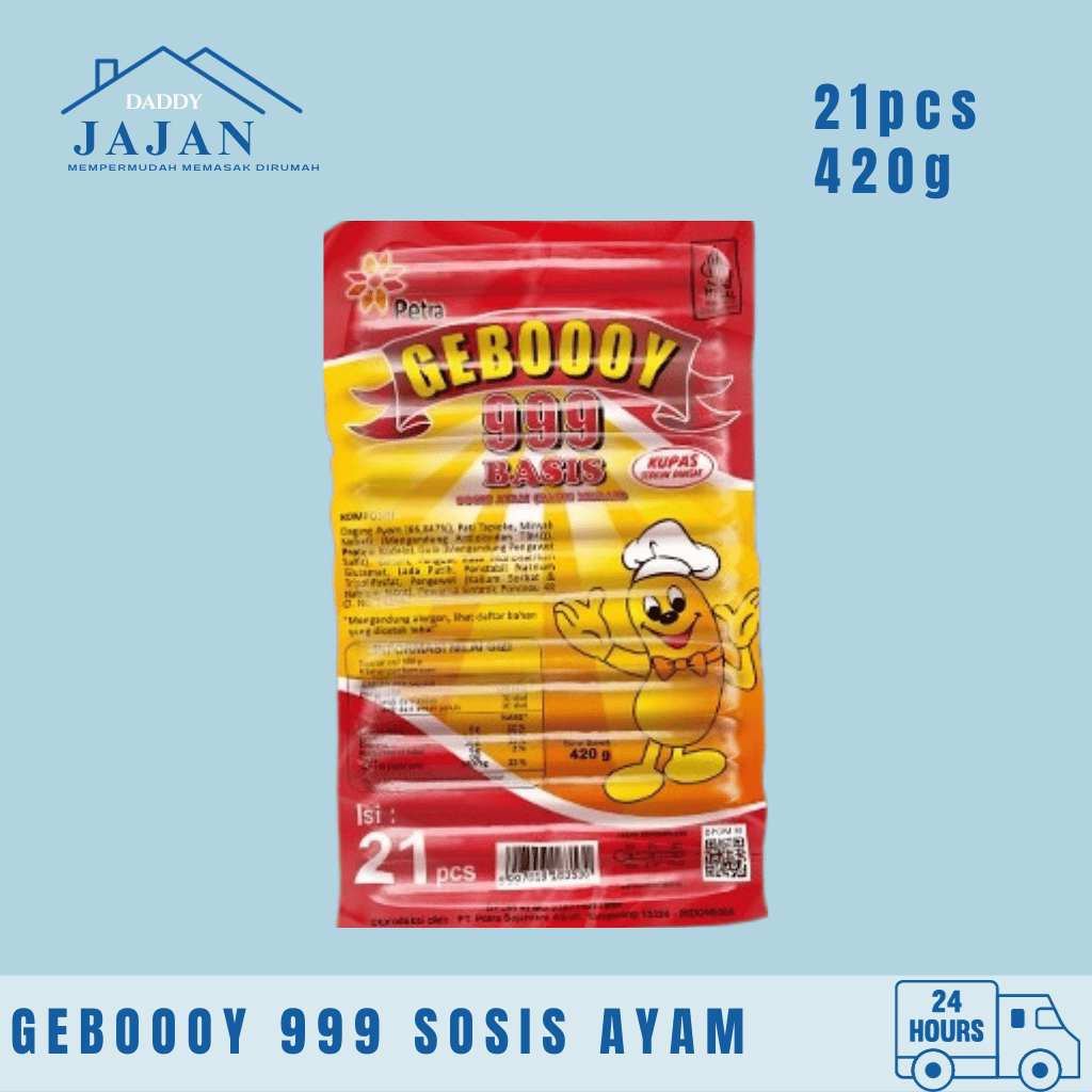 

Geboooy 999 Sosis Ayam Grosir isi 21 pcs