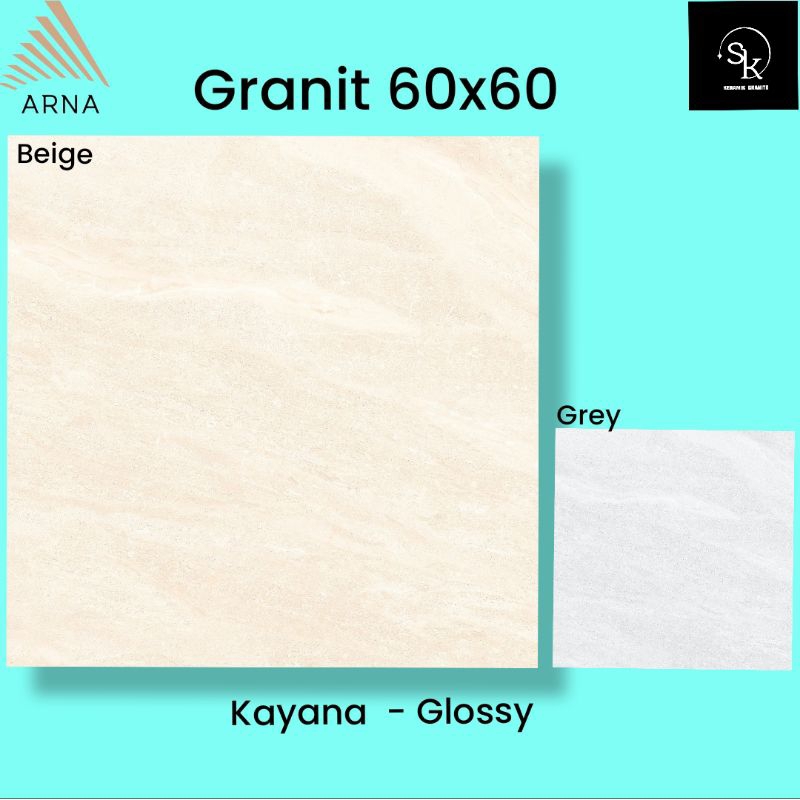 Granit lantai 60x60 Arna Kayana - Glazed Polished/Glossy