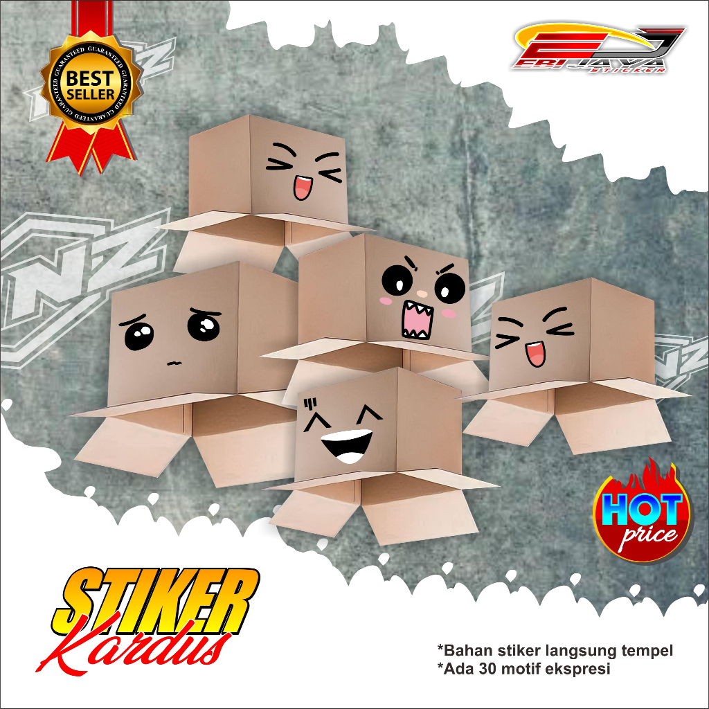 STICKER KARDUS BANYAK EMOJI VIRAL-STICKER KARDUS VARIASI EMOJI SEDIH TERTAWA-EMB444