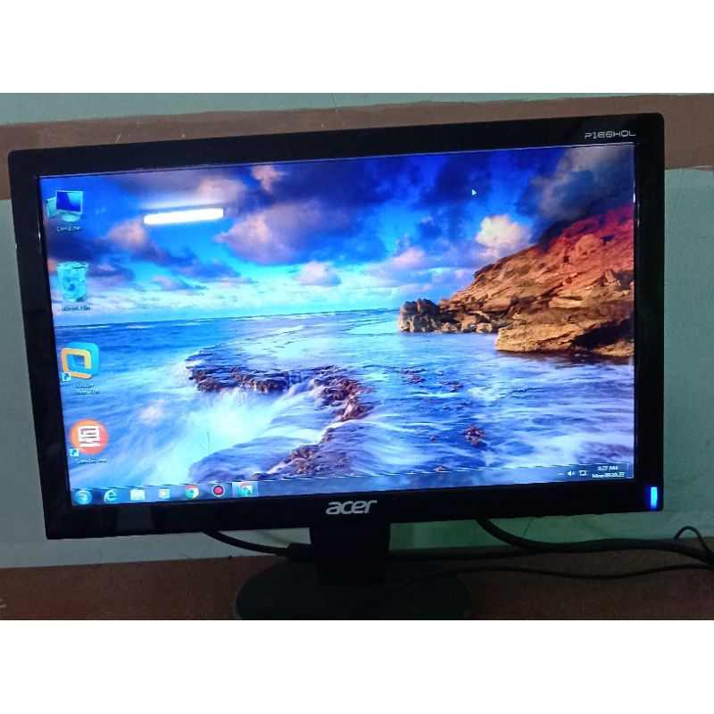 Acer P166HQL Monitor - LED 15.6 Inci - Teknologi Ramah Lingkungan