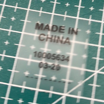 

LABEL TAG RUBBER CLEAR CLEAR MADE IN CHINA SUPER PREMIUM CO 1X DIKIRIM 120PCS