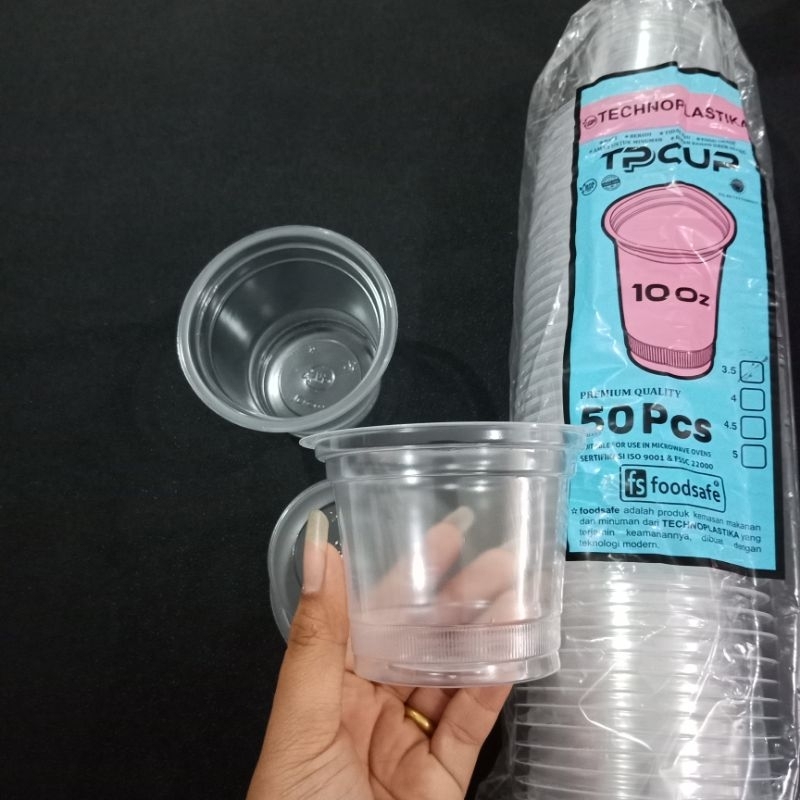 gelas plastik 10 oz gelas es gelas plastik murah isi 50pcs