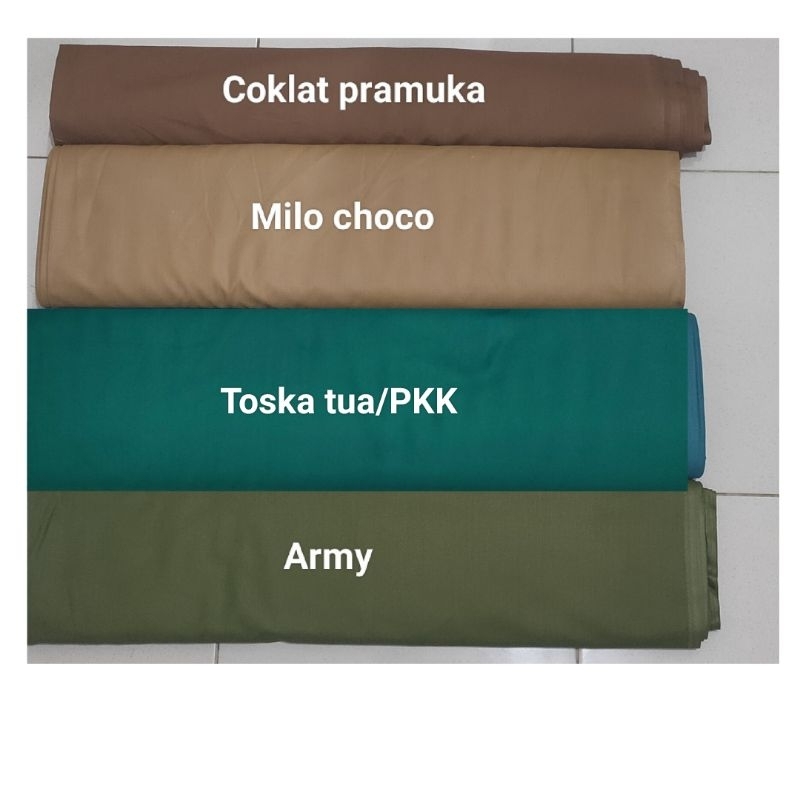 Kain Katun Toyobo Premium / Kain Toyobo Polos / Kain Toyobo Fodu dan Fondu harga per 0,5m
