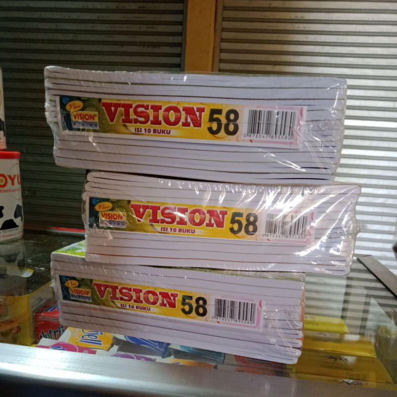 

Buku Tulis Vision 58 lembar isi 10 Buku