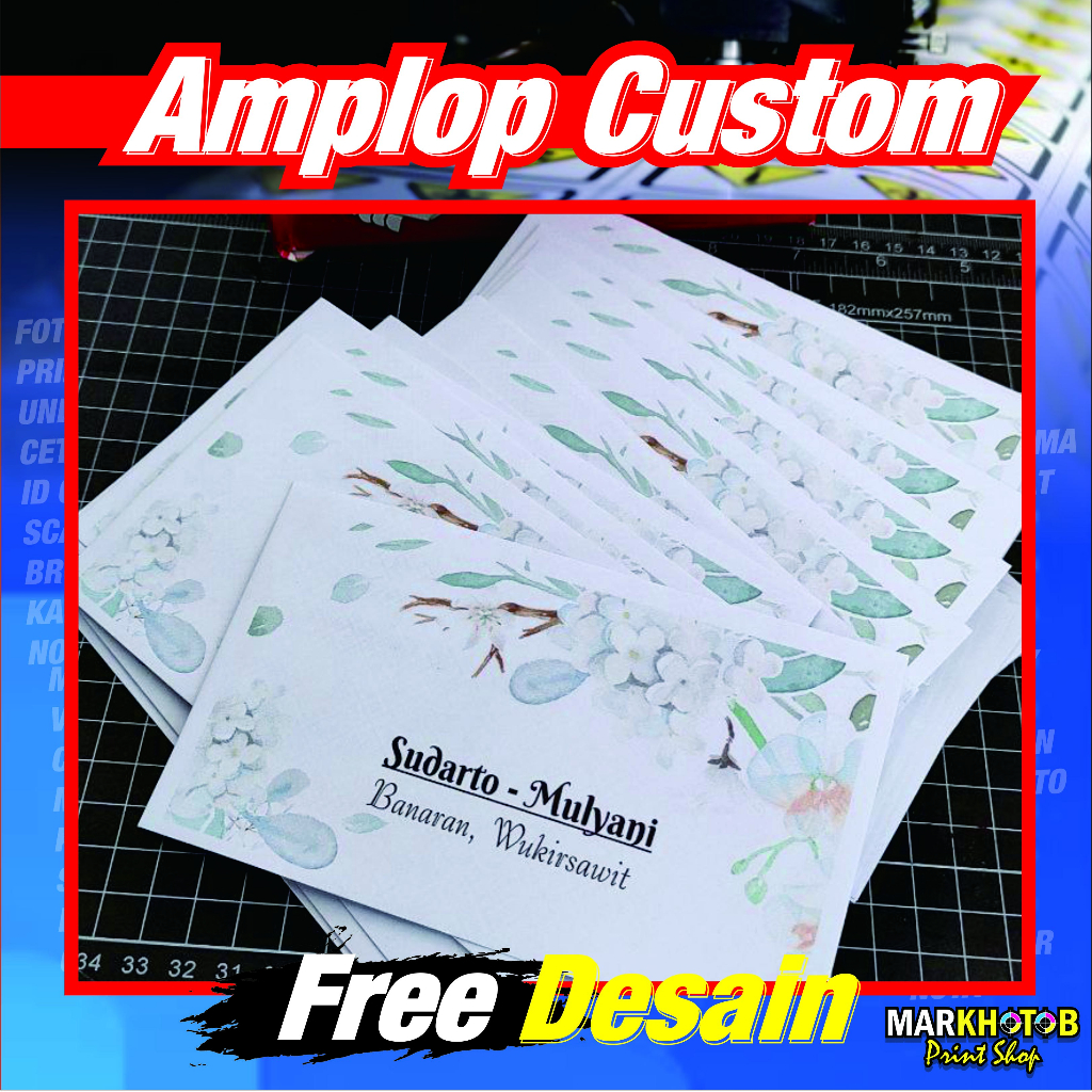 AMPLOP CUSTOM CETAK PRINT AMPLOP KONDANGAN CUSTOM