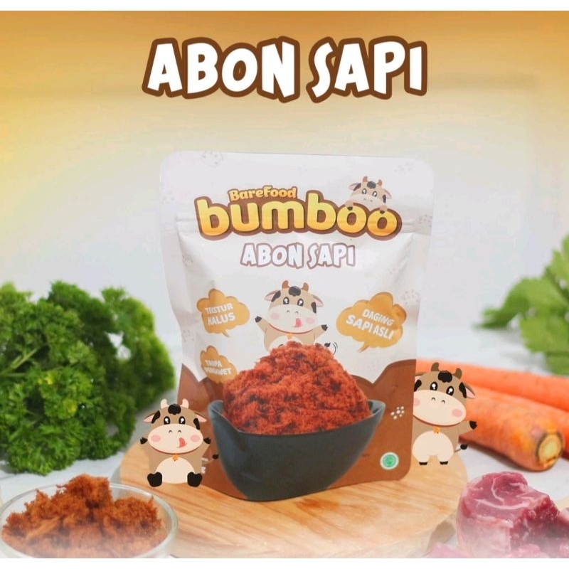 

BUMBOO Abon Asli Sapi 100gr - MPASI Si Kecil - Sumber Protein - Tanpa MSG - Tanpa Pengawet