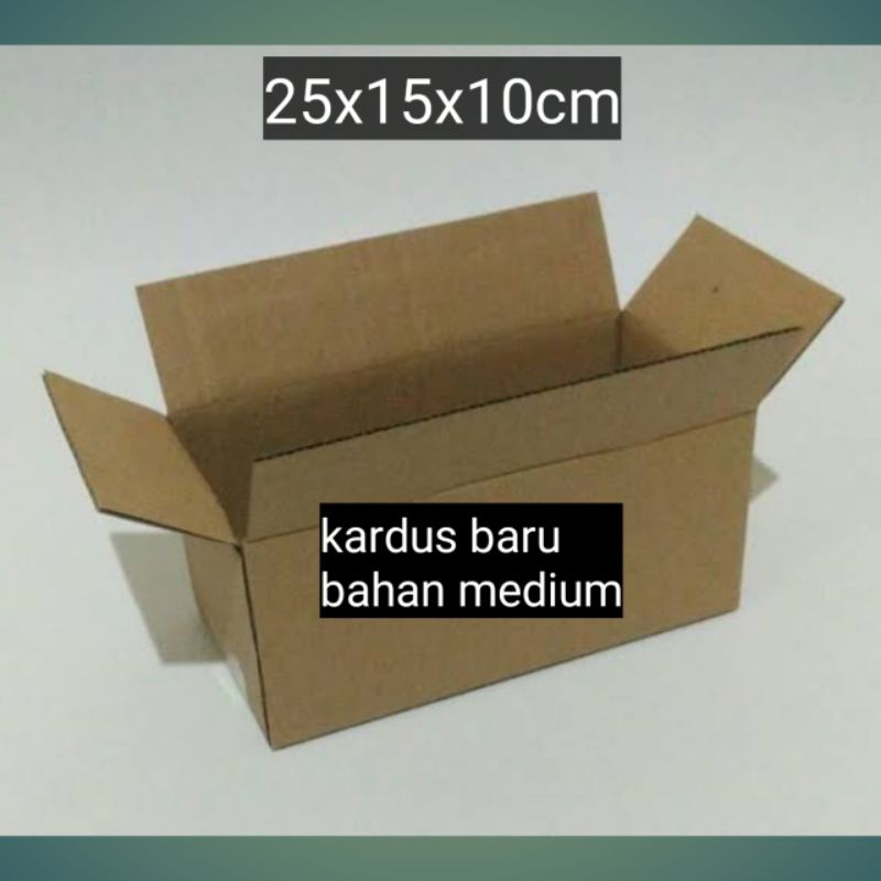 

kardus ukuran 25x15x10 cm