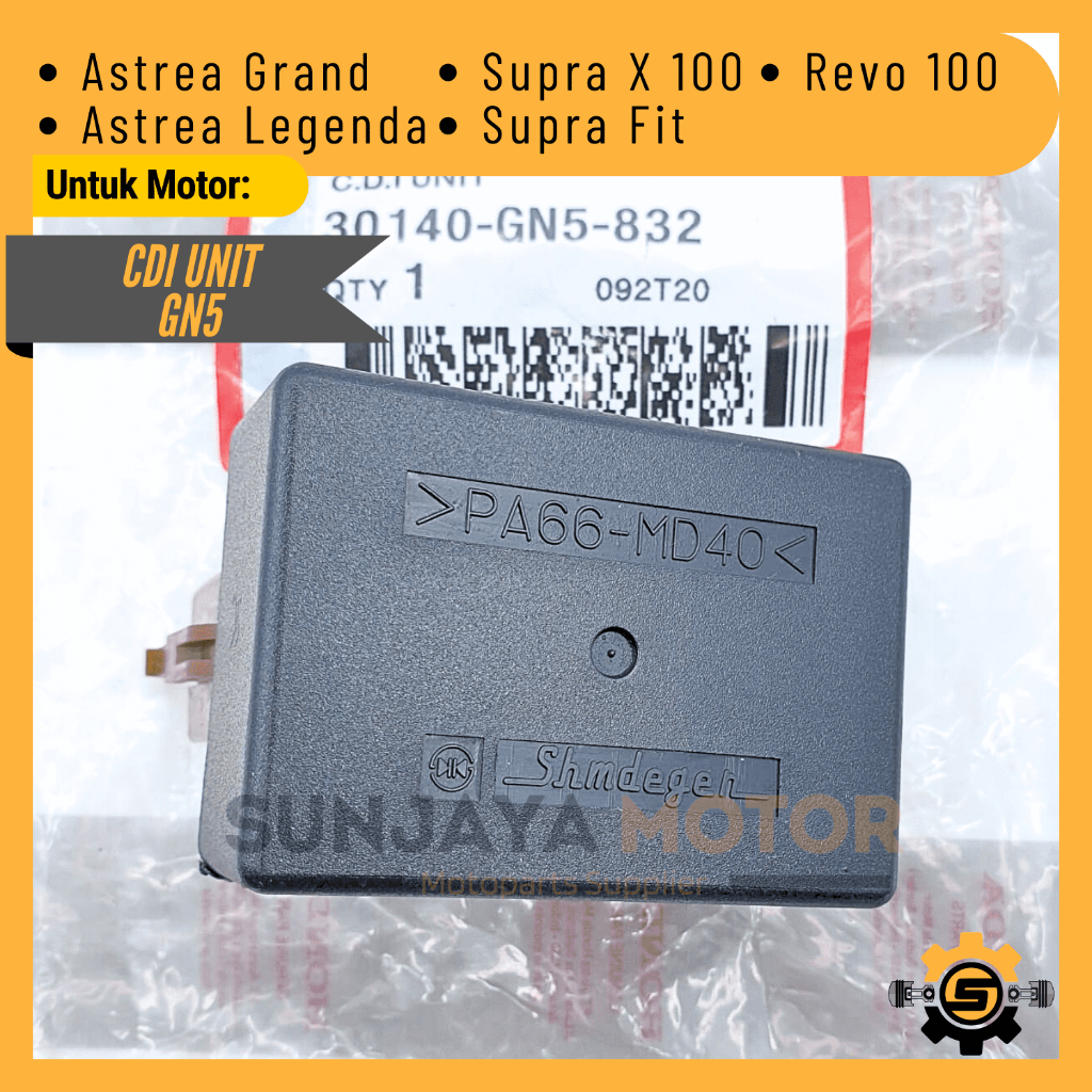 CDI Unit GN5 Capasitor Discharge Ignition Kualitas Original Honda Astrea Grand Supra X 100 Astrea Le