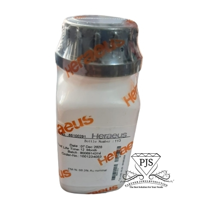PGC Heraeus 68,3%/BUBUK EMAS KADAR 68,3%/ Garam Emas / Bubuk Emas Untuk Plating