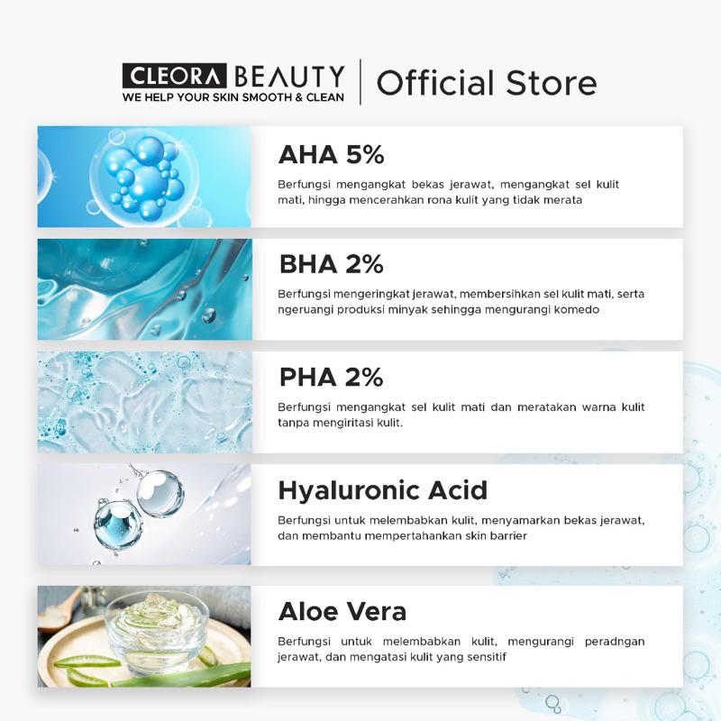 BIG SIZE Cleora 3 Minutes Exfoliating Gel 100ml beauty eksfoliasi jelly CLEORA cleora 100 ml