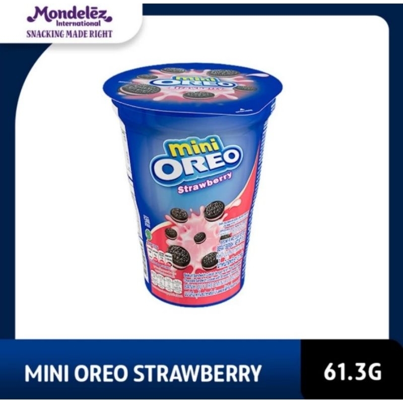 

Oreo Mini Biskuit Cup Krim Strawberry 61.3 gr