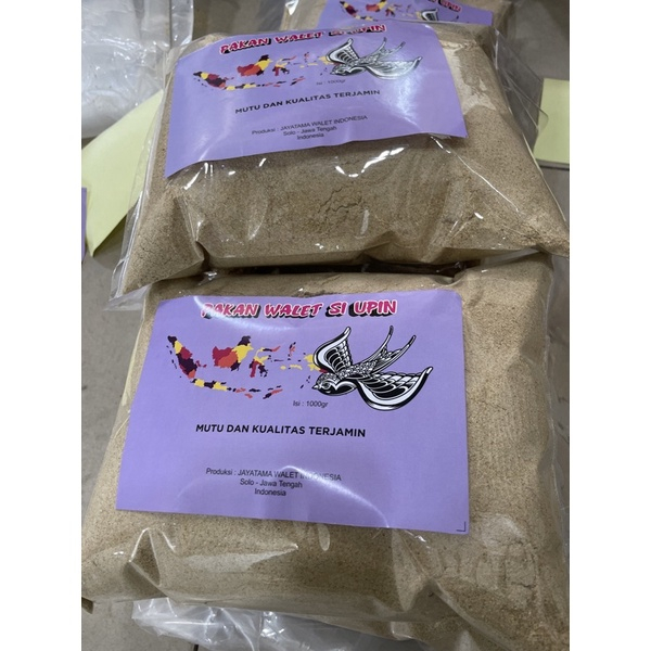 Pakan Walet Merek Si Upin isi 1 kg / Pakan Si Upin / Pakan Walet Bagus / Pakan Walet Si Upin / Siupi