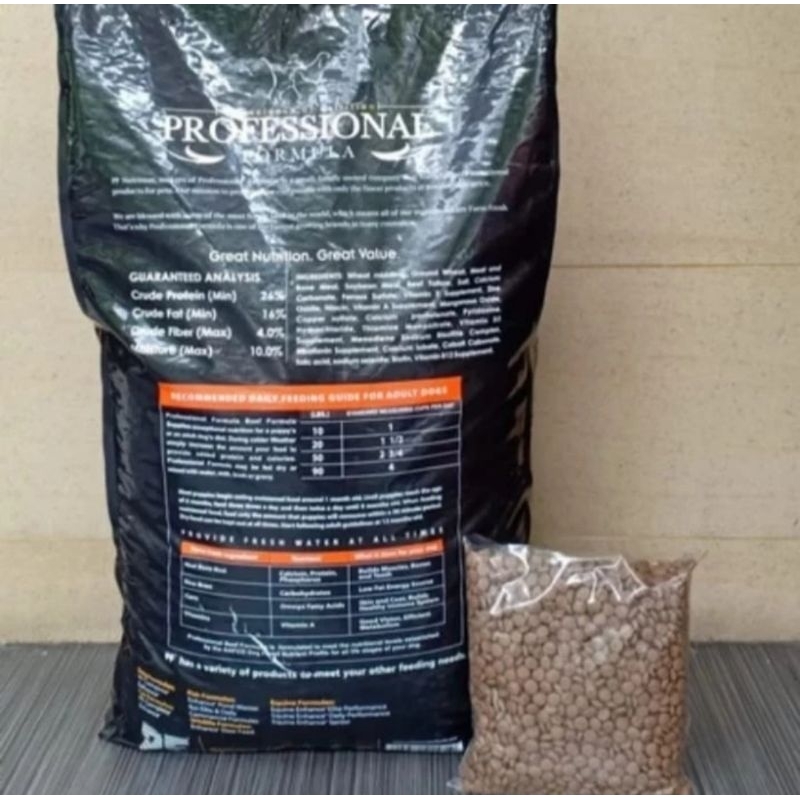 PROFESSIONAL DOG REPACK 1 KG DOG FOOD