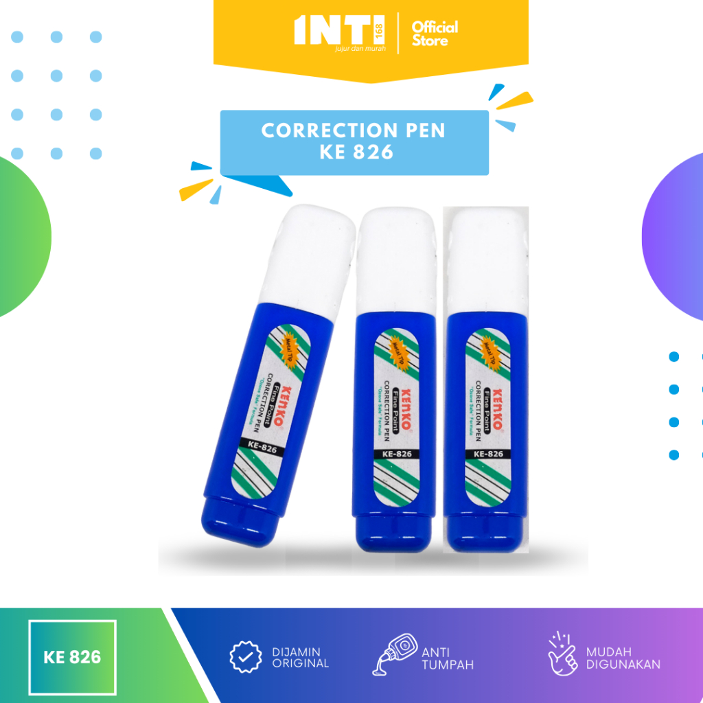 

Tip Ex Corection Tape KENKO ke-826 cair