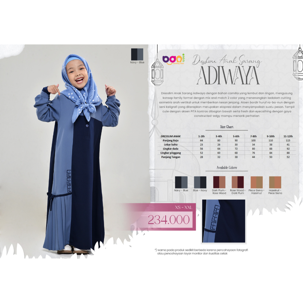 RABBANI-DRESSLIM ANAK SARIMBIT ADIWAYA