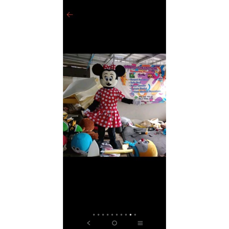 RB Kostum badut Mickey mouse