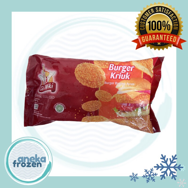 

cikiwiki burger kriuk 310 gram isi 6pcs aneka frozen malang