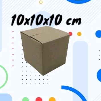 

Kardus box packing 10x10x10 cm dus kecil luar polos packaging recycle