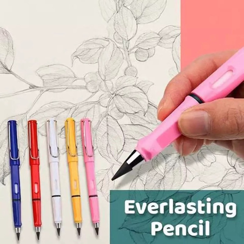 

(PAP) Pensil Tanpa Batas HB 0.5mm / Eternal Pencil Pensil Ajaib Tanpa Rautan + Pengahapus Untuk Menulis Menggambar / Premium Unlimited / PENSIL TANPA BATAS PREMIUM + ERASER / PENSIL ABADI + PENGHAPUS / PENSIL TIDAK BISA HABIS ETERNAL