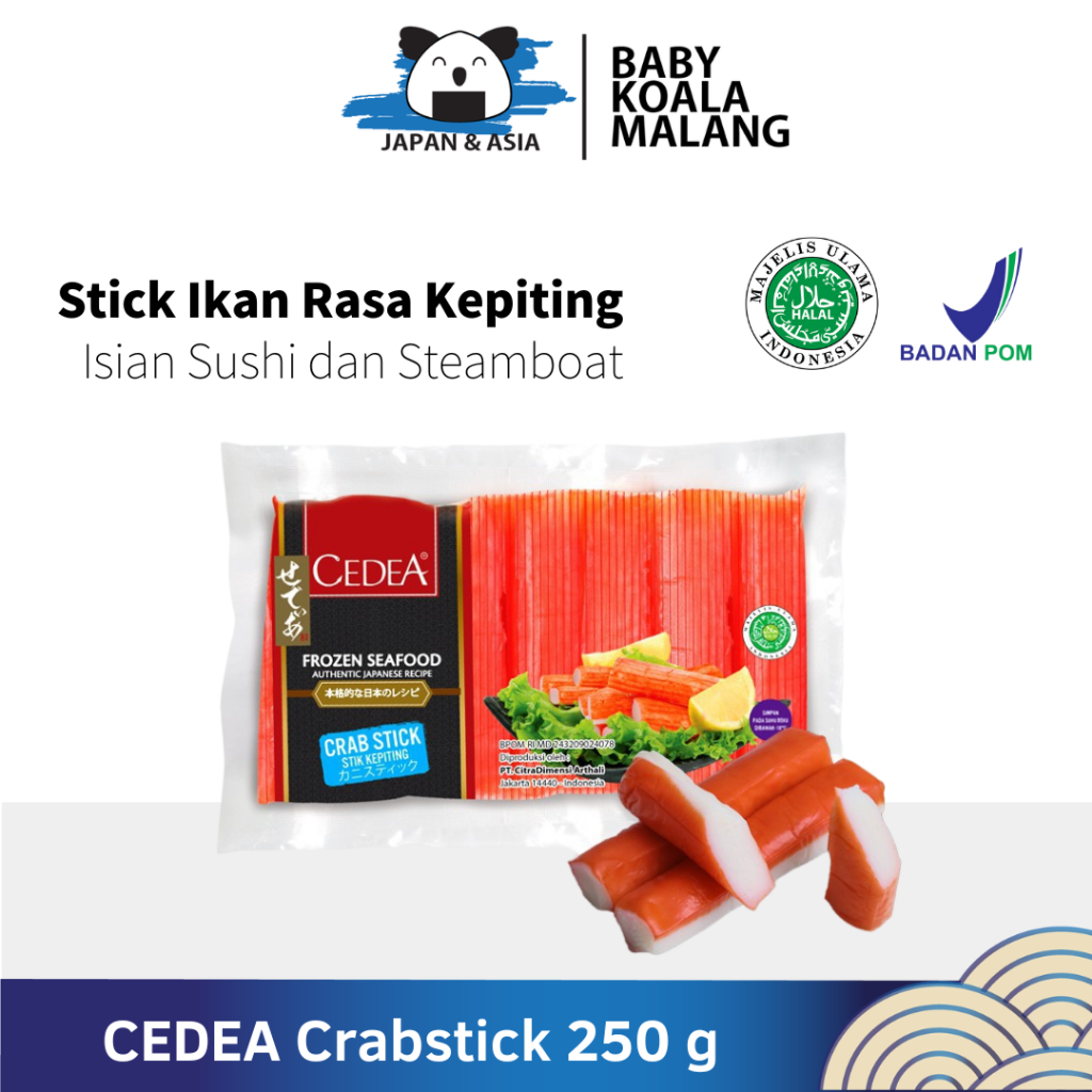 

CEDEA Crabstick Stik Kepiting 250 g Halal | Crab Stick Sushi Steamboat