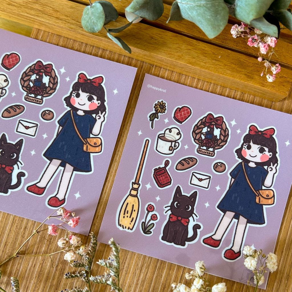 

Kiki Set - Stickers / Stiker | Ghibli - Happykrel
