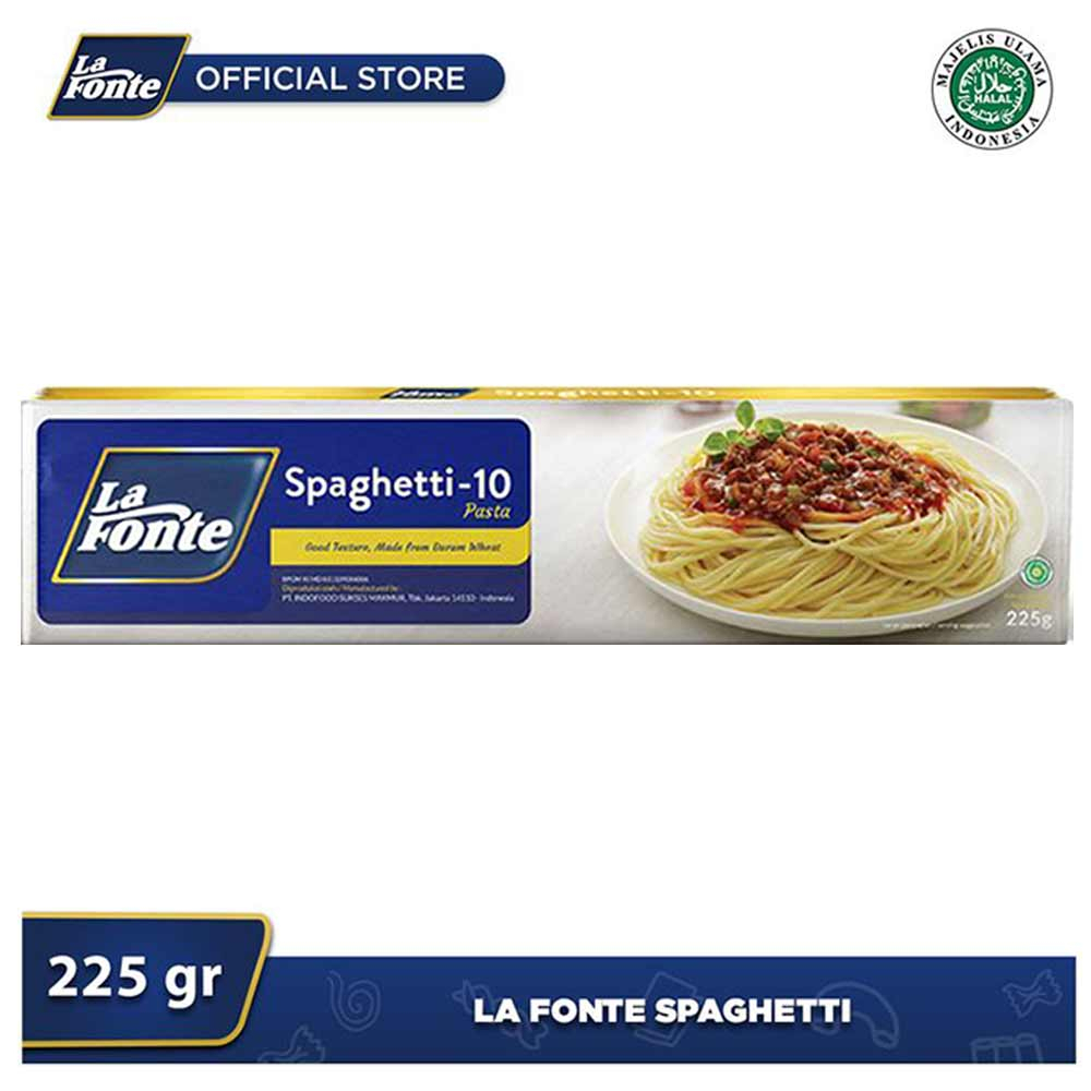 

MIE SEPAGETI LAFONTE 225 GRAM HALAL