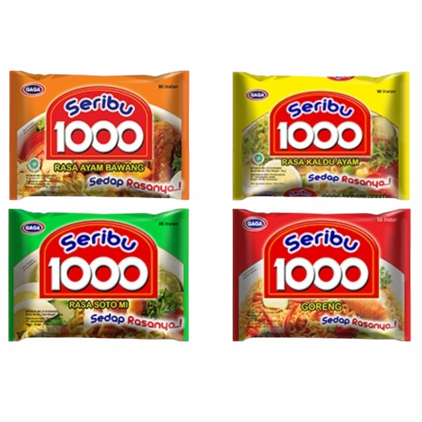 

GAGA Seribu 1000 - Mie Instan Ekonomis - 1 bks 50g