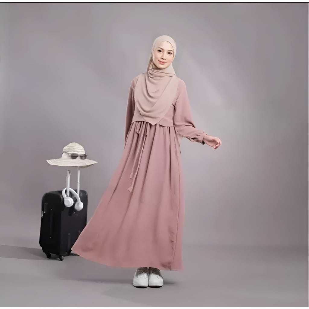 LUNARA MAXI | NIAMI DRESS | ZAFINA DRESS CRINKLE | GAMIS WANITA