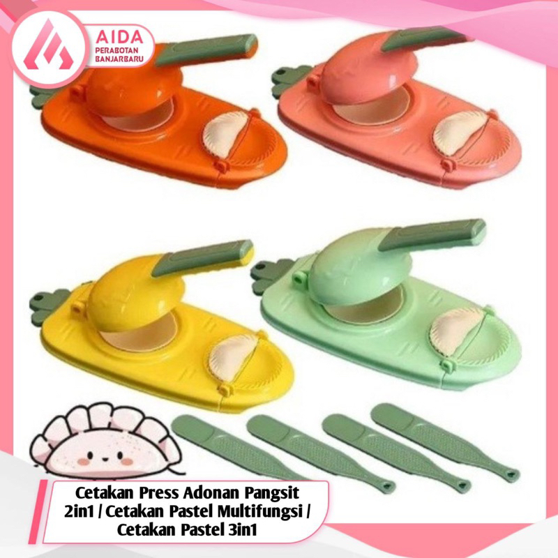 Cetakan Press Adonan Pangsit 2in1 / Cetakan Pastel Multifungsi / Cetakan Pastel 3in1 / Cetakan Kulit