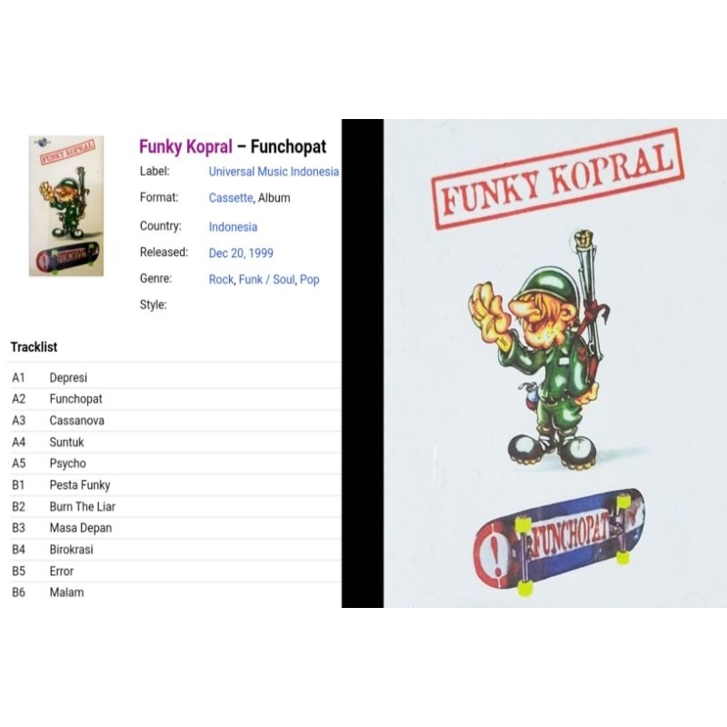 funky kopral cd album funchopat 1999