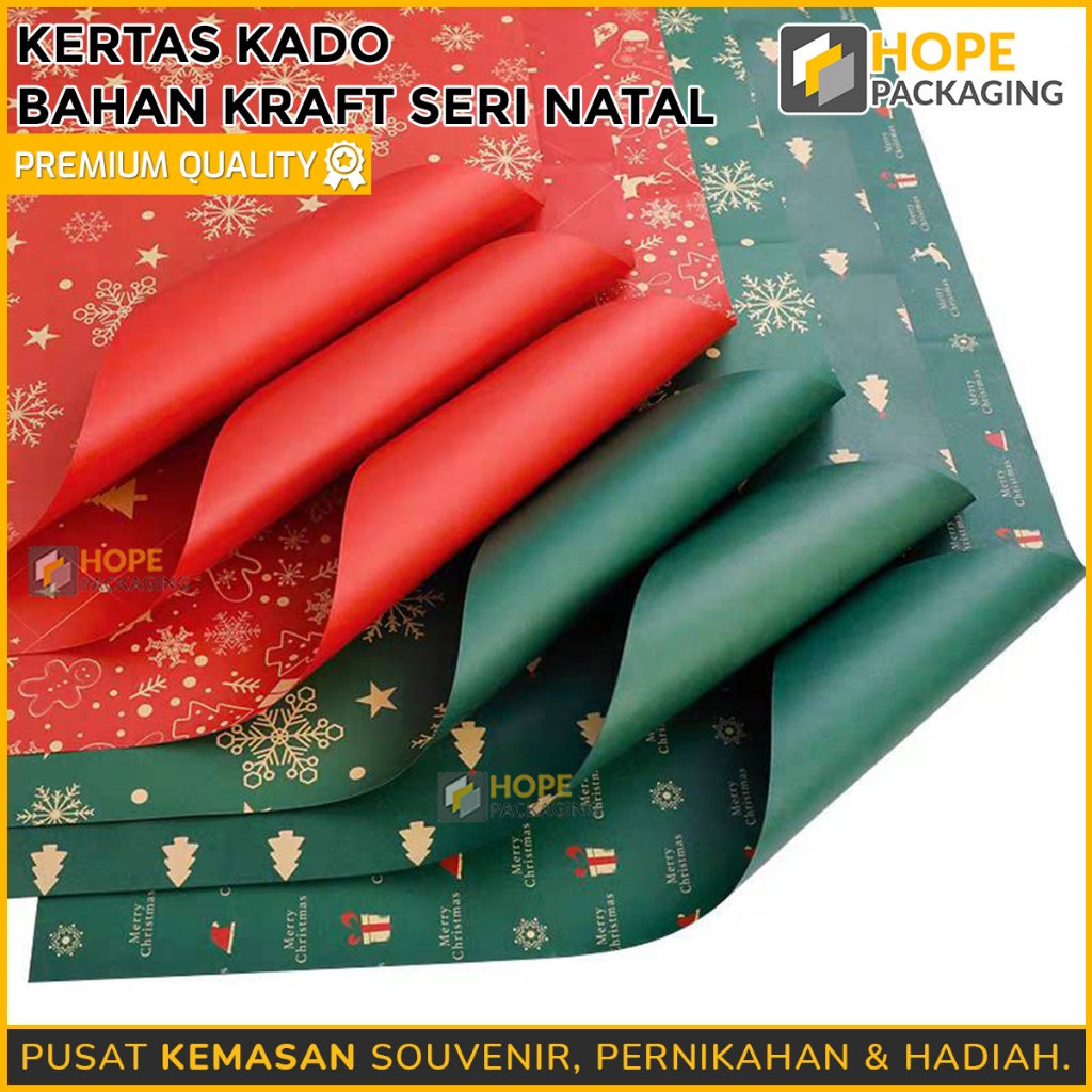 

Kertas Kado Natal / Gift Wrapping Kraft Hampers Natal / Wrapping Paper Xmas Shining / Kertas Kado Merry Christmas / Paper Motif Merry Christmas Cellephone Kertas Bucket