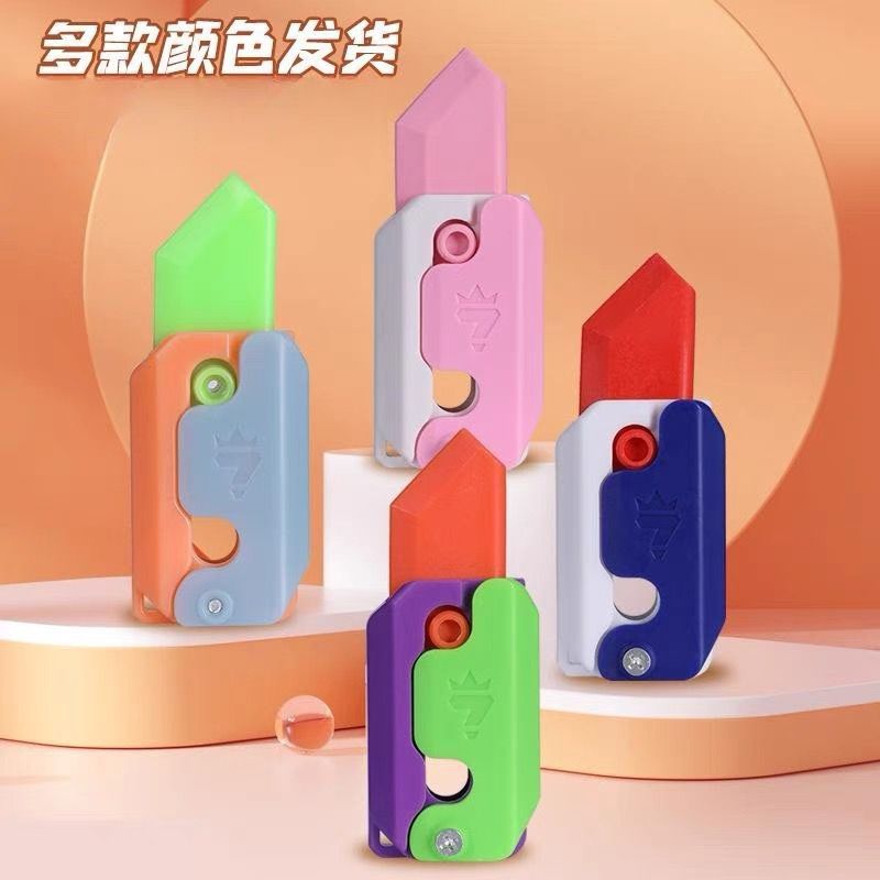 BELI 1 KIRIM 2  Gravity Carrot Knife 3D Printing / Plastik Cute Carrot Knife / Anti Gravity Carrot K