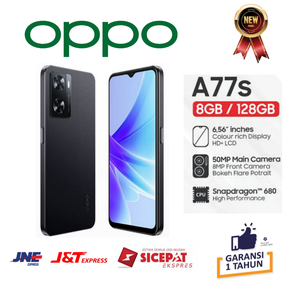 PROMO AKHIR TAHUN - HP OPPO A77S 6/128 GB - OPPO A77 S RAM 6GB ROM 128GB GARANSI RESMI OPPO