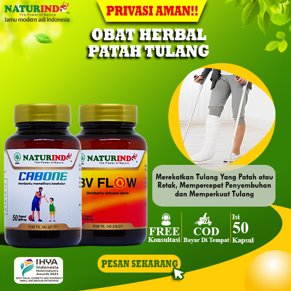 Obat Patah Tulang Dan Retak Penyambung Tulang Nutrisi Tulang Herbal CABONE NATURINDO