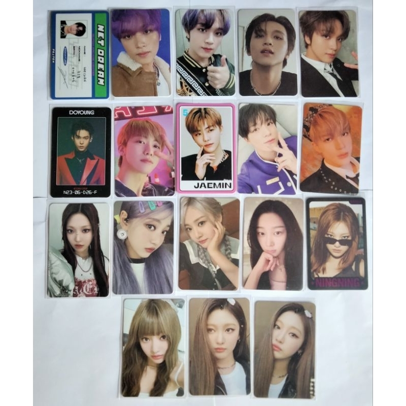 nct photocard pc haechan tc 2baddies, haechan smcu, haechan welkit nct 127, jeno lucky card, jeno ep
