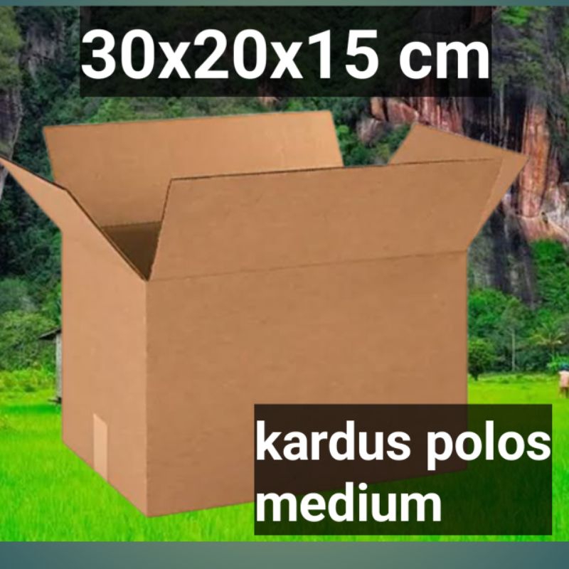 

kardus/box ukuran 30x20x15 cm