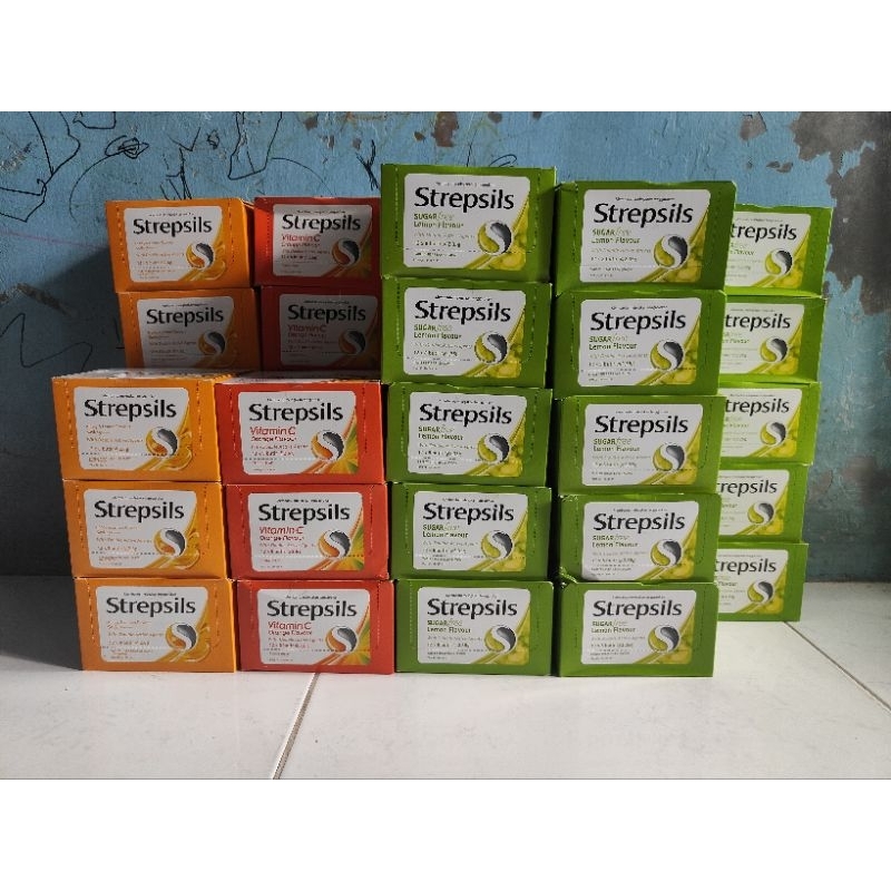 Permen Strepsils Box isi 12 sachet