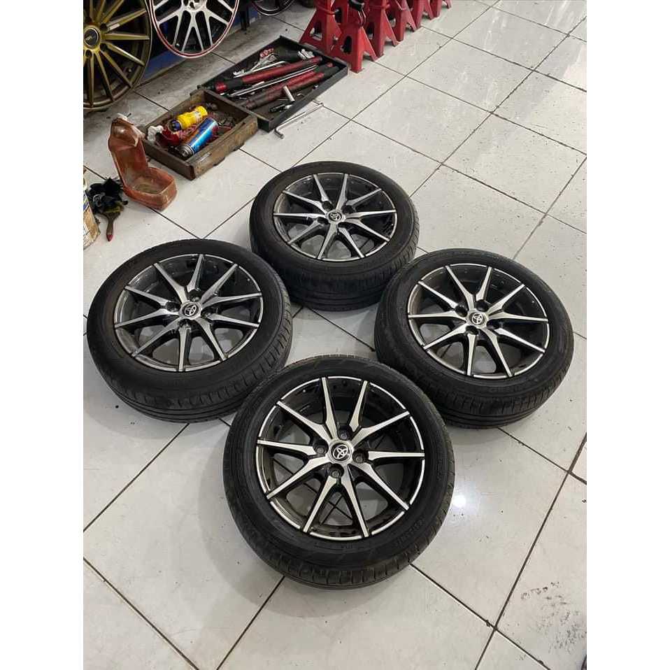 Velg Mobil Bekas Ring 15 Lubang 4 STD NEW AGYA GR R15X6 H4X100 ET50 BAN 185 55 R15